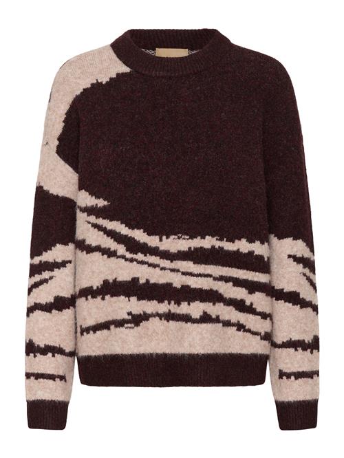 CULTURE Pullover 'Zinna'  brun / lysebrun