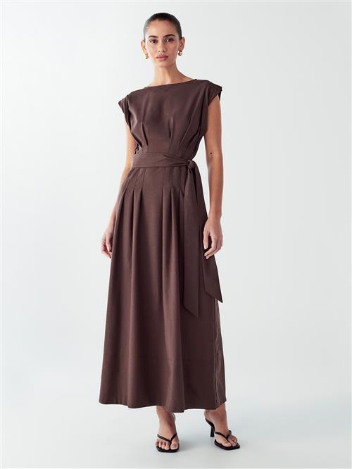 Willa Kjole 'LECIA MIDI DRESS'  brun