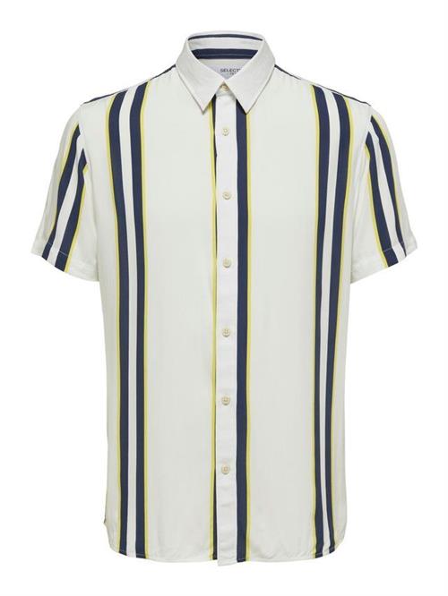 SLHSLIMCARL SHIRT SS STRIPES M