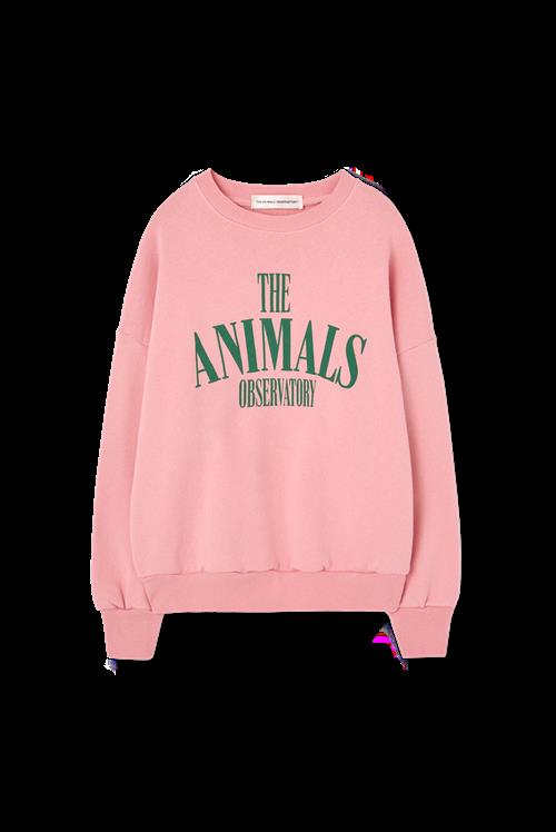 The Animals Observatory Killifish Sweatshirt Soft Pink  Soft Pink 8 Y  Lyserød  8 år  kvinde