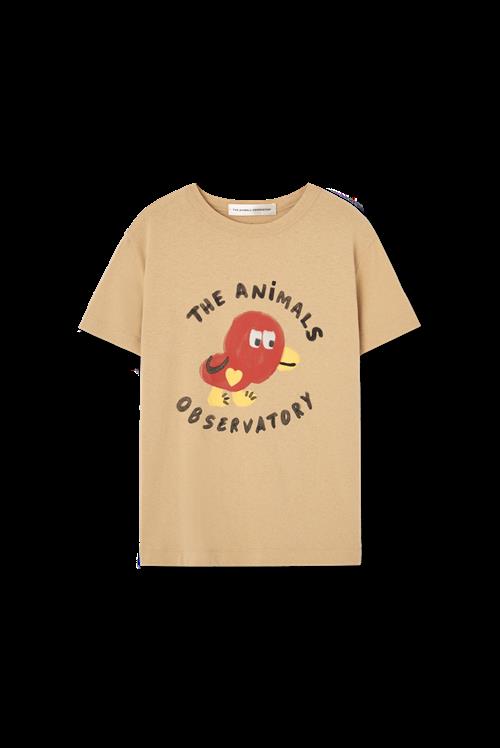 The Animals Observatory Rooster T-shirt Soft Brown  Soft Brown 2 Y  Brun  2 år  unisex