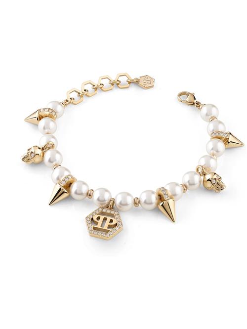 Philipp Plein Armbånd  guld / transparent / perlehvid