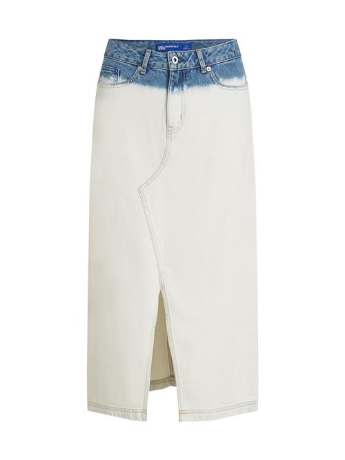 KARL LAGERFELD JEANS Nederdel  blue denim / hvid