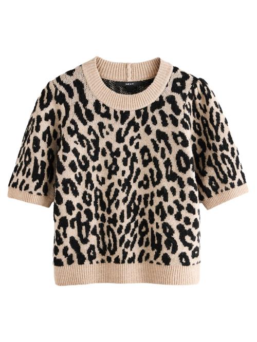 Next Pullover  lysebrun / sort