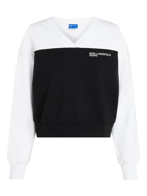 KARL LAGERFELD JEANS Sweatshirt  sort / hvid