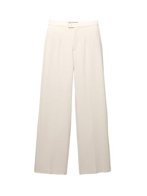 Pull&Bear Bukser med fals  creme