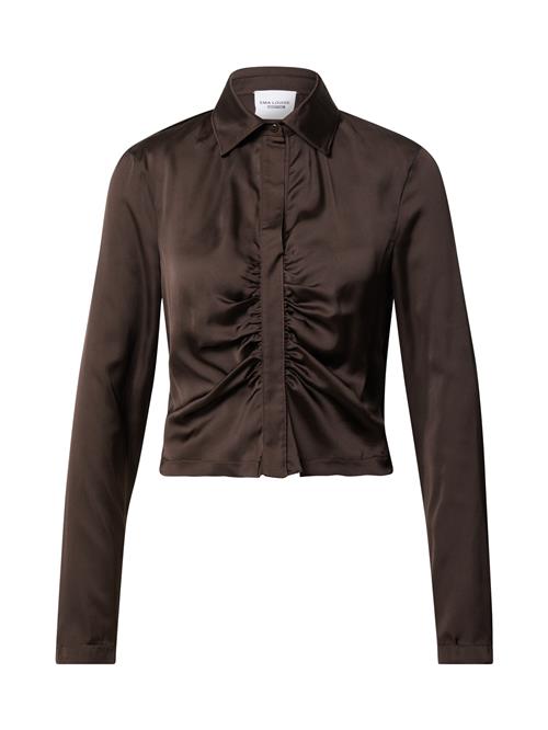 Se Ema Louise x ABOUT YOU Bluse 'Jolene'  mørkebrun ved About You