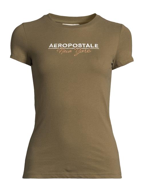 AÉROPOSTALE Shirts  guld / oliven / hvid
