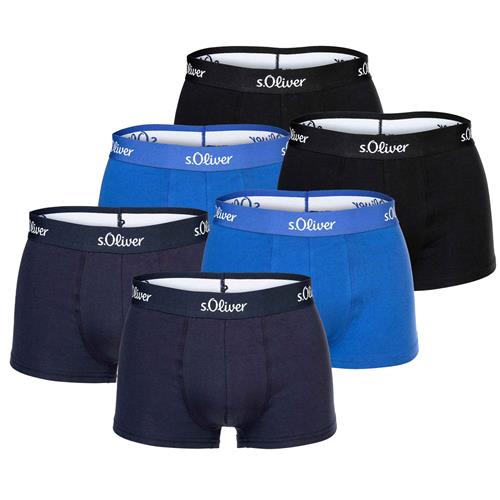 s.Oliver Boksershorts  blå / sort / hvid