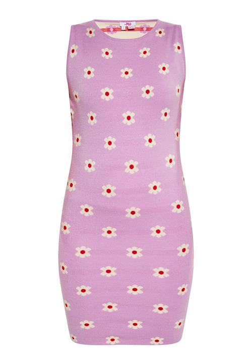 MYMO Strikkjole  beige / lilla