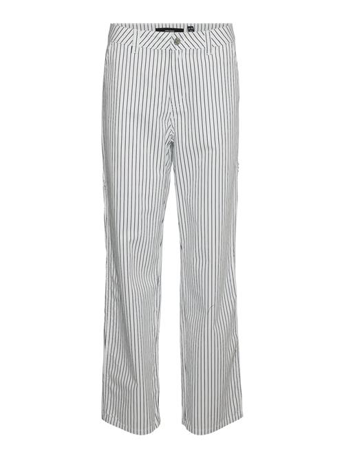 VERO MODA Bukser 'Carly'  navy / hvid