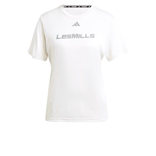 ADIDAS PERFORMANCE Funktionsbluse 'Les Mills'  grå / hvid