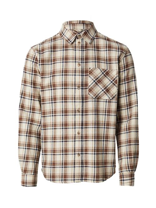 TRAPP Skjorte  lysebeige / brun / sort