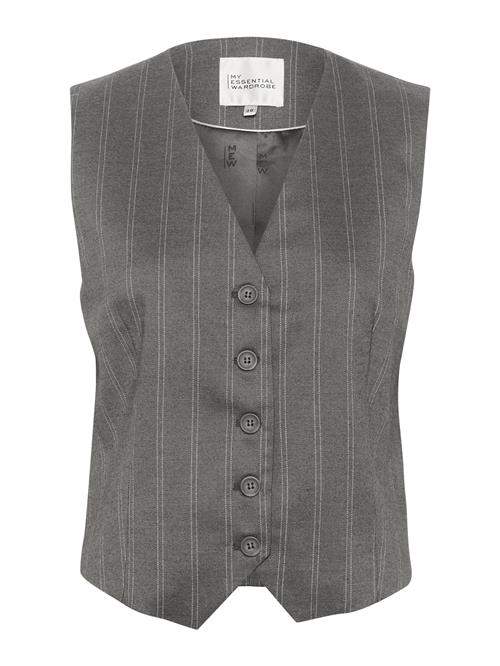 My Essential Wardrobe Jakkesætsvest 'Tito'  grå / hvid