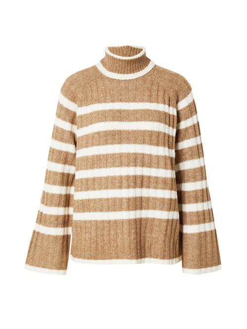 Se JDY Pullover 'JDYMiley'  karamel / hvid ved About You