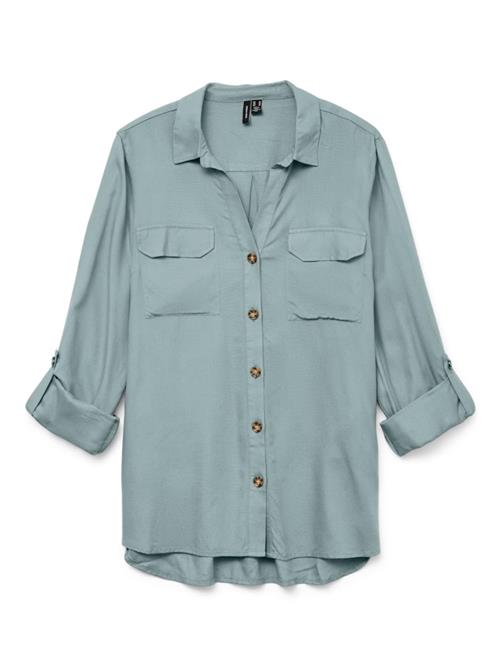 VERO MODA Bluse 'Bumpy'  pastelgrøn