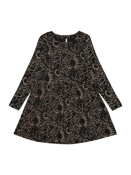 ONLY GIRLS Kjole  beige / sort