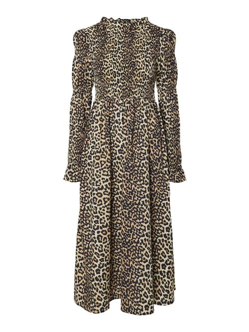 YAS Kjole 'YASChemma'  ecru / cappuccino / sort