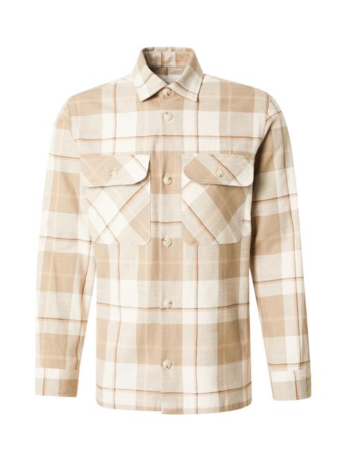 JACK & JONES Skjorte 'JPRCCRAYMOND SPRING'  taupe / greige / mørkegrå / offwhite