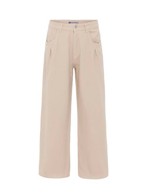 Dandalo Bukser med lægfolder  beige
