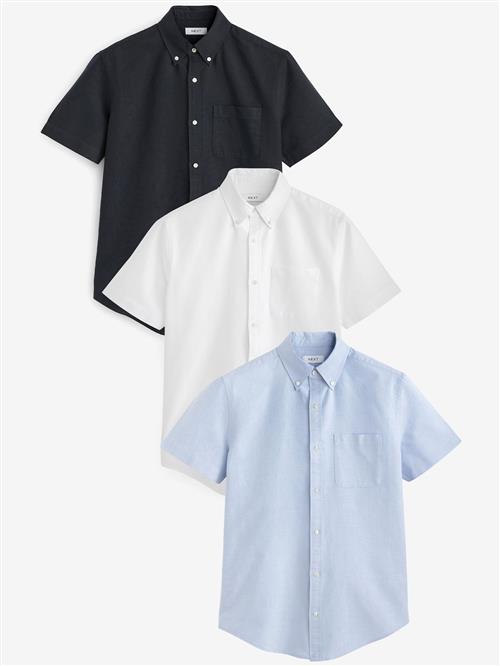 Next Skjorte  lyseblå / sort / hvid