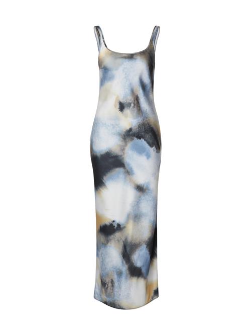 Samsøe Samsøe Festkjole 'SUNNA'  natblå / dueblå / sennep / mørkegrå