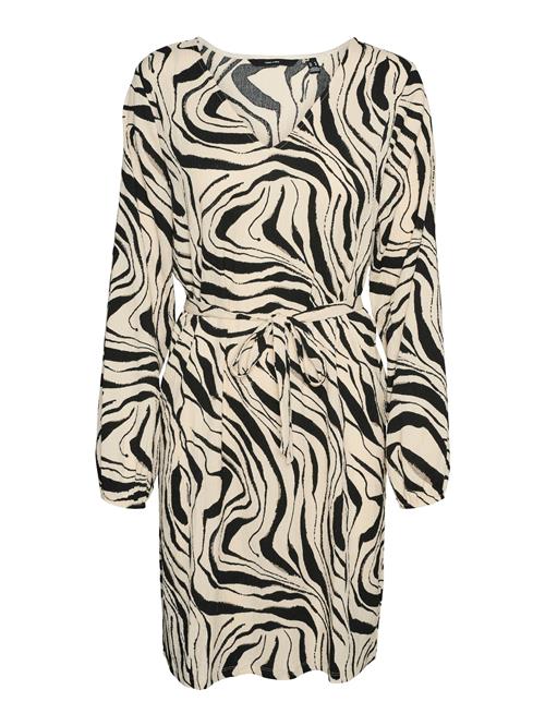 VERO MODA Kjole 'VMPoet'  creme / sort