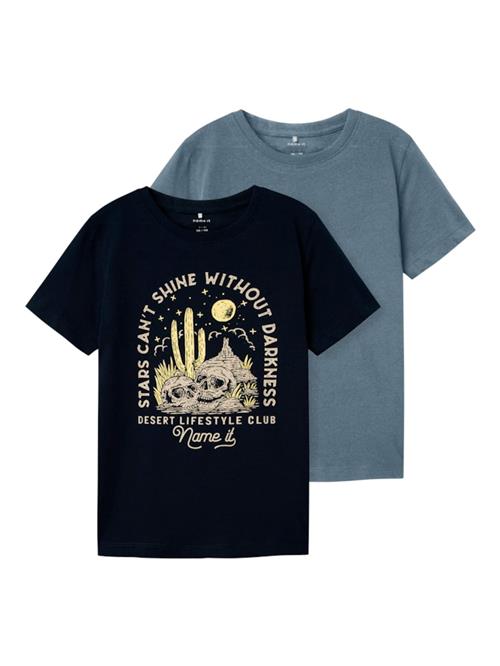 NAME IT Shirts 'NKMHANSI'  creme / navy / røgblå / lysegul