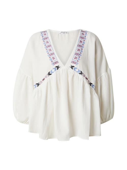 Happiness Istanbul Bluse  ecru / navy / himmelblå / carminrød