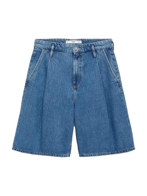 MANGO Jeans med lægfolder 'CARLO'  blue denim