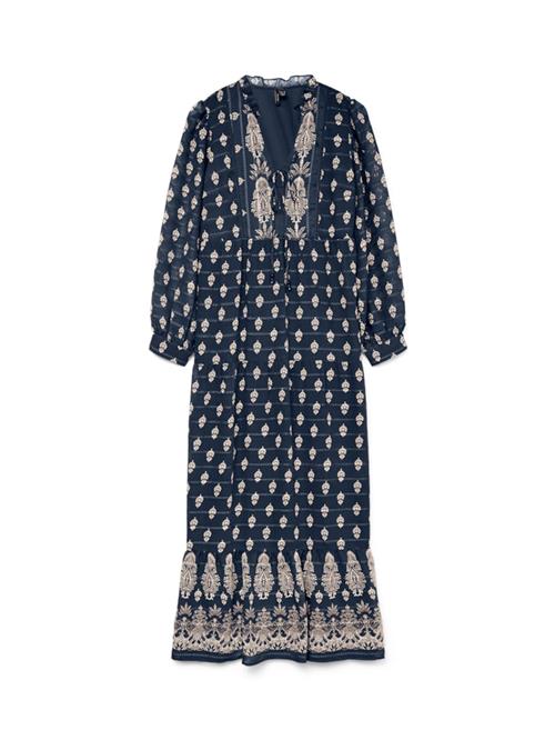 VERO MODA Kjole 'VMHEDI'  navy / hvid