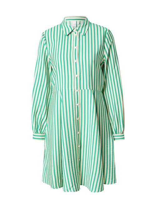 YAS Blusekjole 'YASKAYA'  creme / grøn