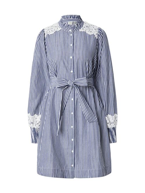 YAS Blusekjole 'YASSTRIA'  mørkeblå / hvid