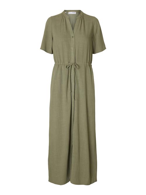 SELECTED Blusekjole 'SLFVIVA-DAMINA'  oliven