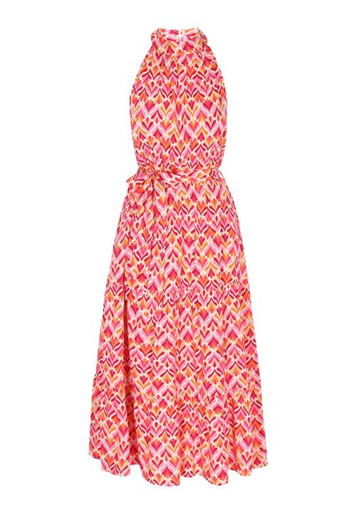 IZIA Sommerkjole  ecru / orange / pink / rød