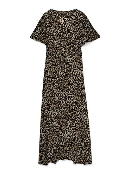 VERO MODA Kjole 'VMAlba'  ecru / brun / karamel / sort