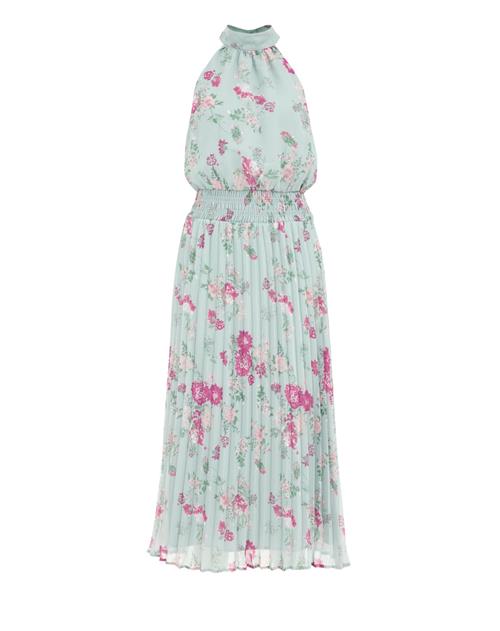 WE Fashion Kjole  smaragd / mint / lilla / lyserød