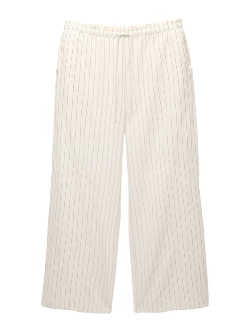 Pull&Bear Bukser  ecru / grå