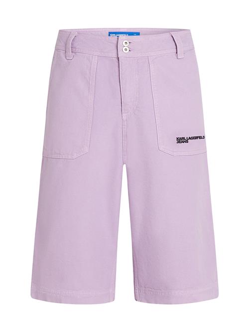 KARL LAGERFELD JEANS Bukser  lavendel / sort