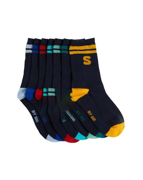 WE Fashion Sokker  marin / turkis / gylden gul / rød