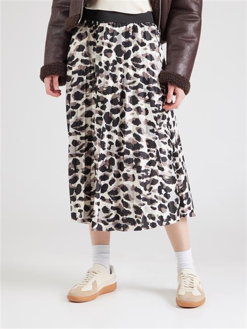 VILA Nederdel 'Nitban'  beige / elfenben / sort