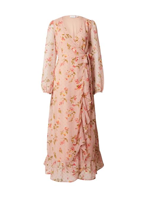 VILA Kjole 'VIEdee'  gul / khaki / lyserød / pitaya