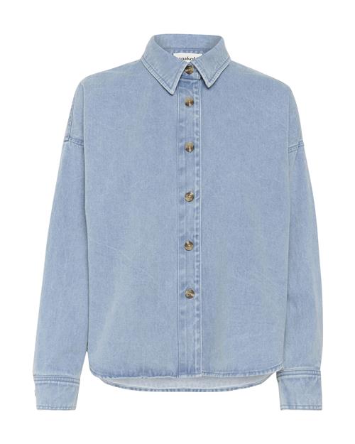 SOAKED IN LUXURY Bluse 'Annabeth'  blue denim