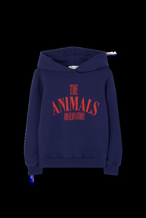 The Animals Observatory Anglefish Hættetrøje Deep Blue  Deep Blue 2 Y  Blå  2 år  unisex