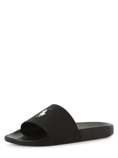 Polo Ralph Lauren Pantoletter 'Polo Slide'  sort / hvid