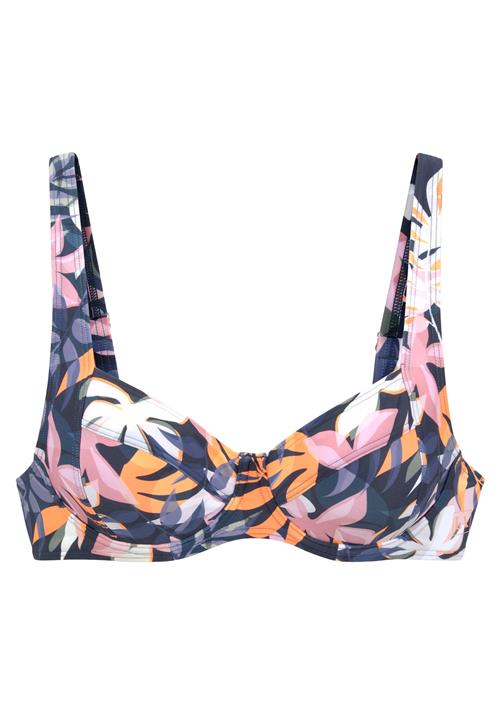 LASCANA ACTIVE Sportsbikinioverdel  navy / orange / lys pink / hvid