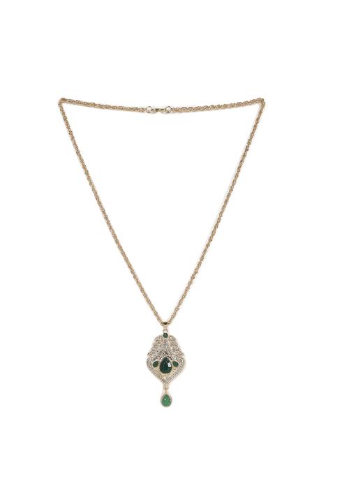 SOHI Kæde  guld / grøn