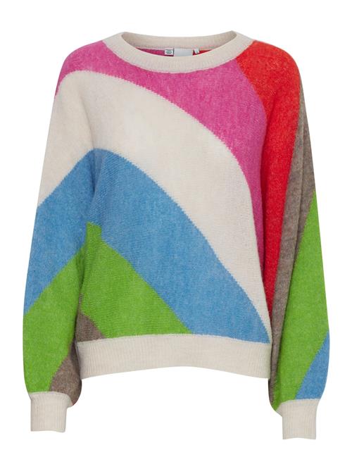 ICHI Pullover 'IH Kamara'  blå / pink / rød / hvid
