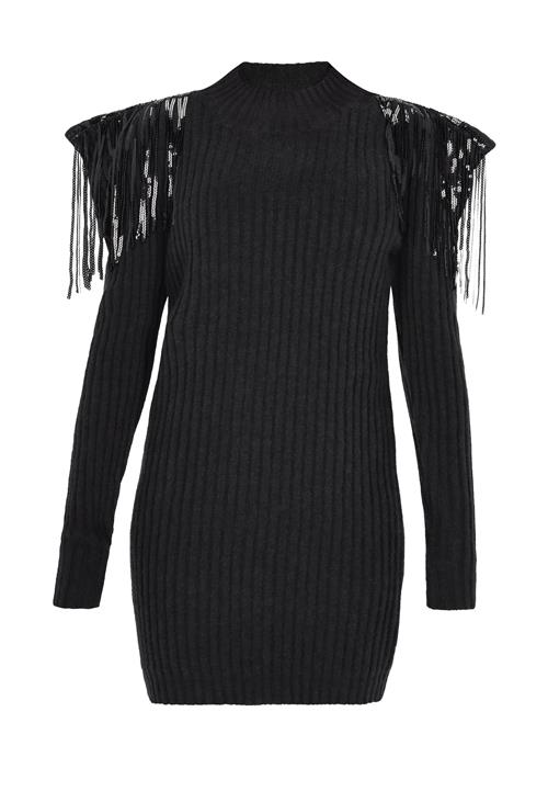 faina Strikkjole  sort