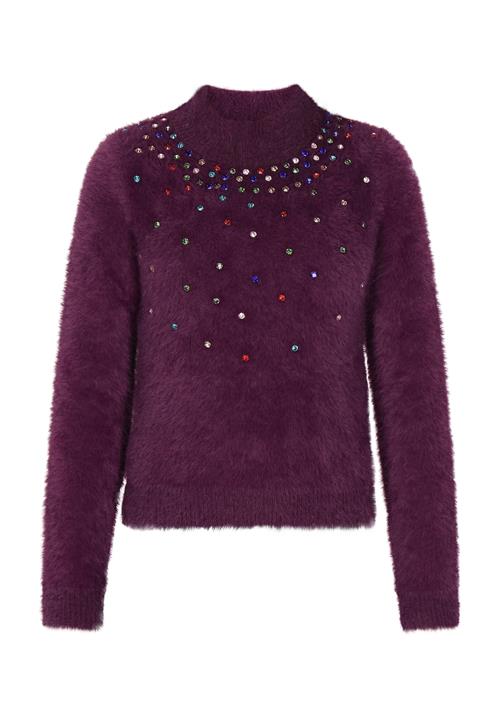 faina Pullover  blå / grøn / cyclam / knaldrød